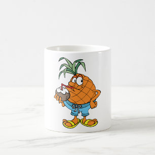 Pineapple Drinking Coconut Milk Mug