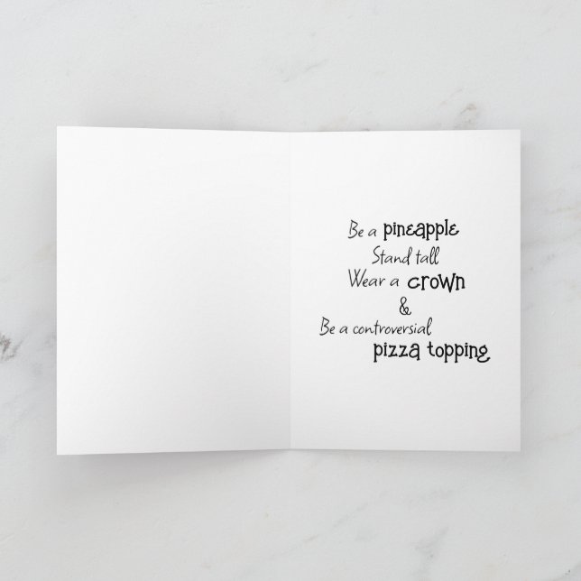 Pineapple Encouragement Card (Inside)