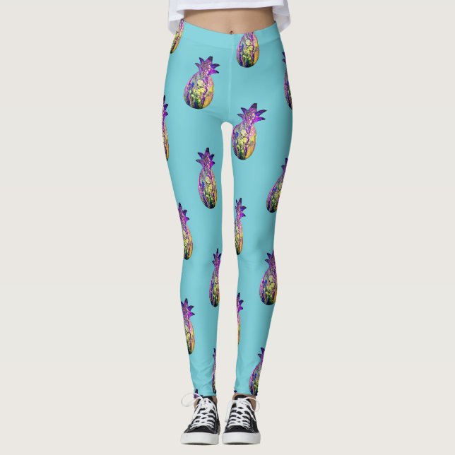 Pineapple Express blue Leggings (Front)