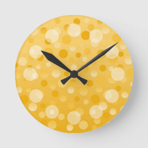 Pineapple Fizz 'Bubbles' clock round