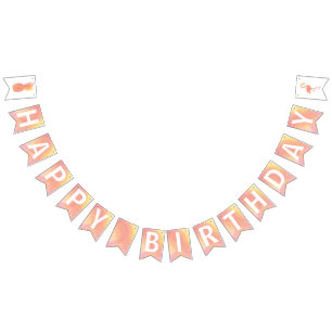 Pineapple & Flamingo Happy Birthday Party Bunting