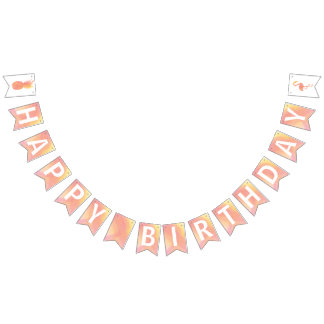 Pineapple & Flamingo Happy Birthday Party Bunting