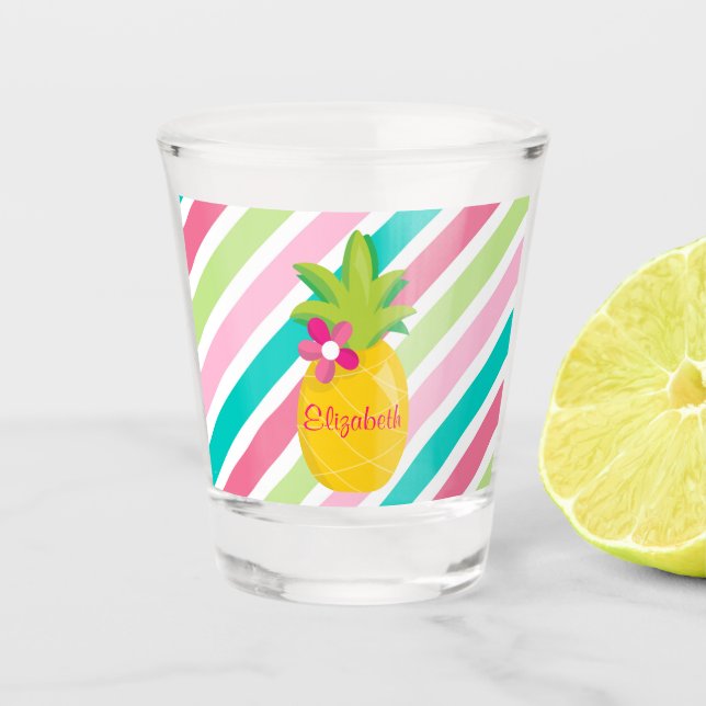 Pineapple Flavours Shot Glass (Front)