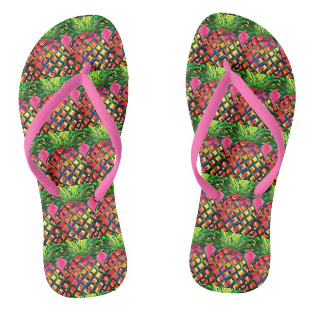 Pineapple Flip Flops (Footbed)