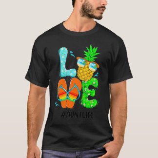 Pineapple flipflops love summer noni Premium  (51) T-Shirt