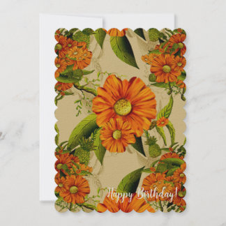 Pineapple Flowers Invitation