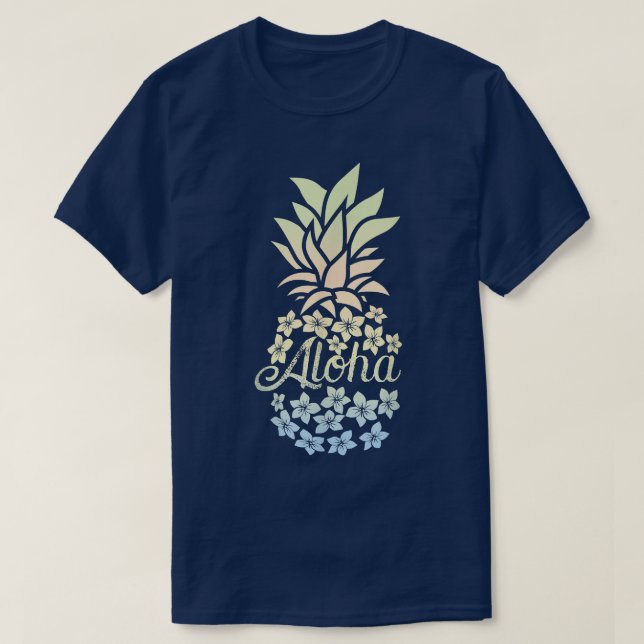 Pineapple FlowersWomen Aloha Hawaii Vintage Hawaii T-Shirt (Design Front)
