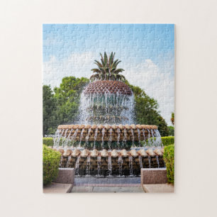 Pineapple Fountain in Charleston, SC Jigsaw Puzzle