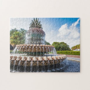 Pineapple Fountain in Charleston, SC Jigsaw Puzzle