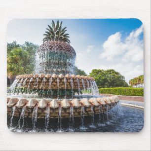 Pineapple Fountain in Charleston, SC Mouse Mat