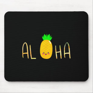 Pineapple Fruit Aloha Beaches Hawaii - Hawaiian Mouse Mat