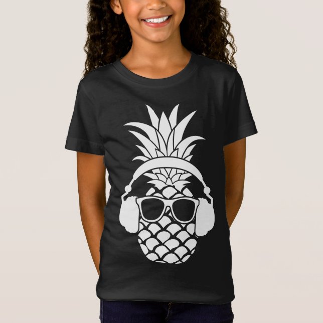 Pineapple Fruit Beach Bar Sunny Funny Vacation Mod T-Shirt (Front)