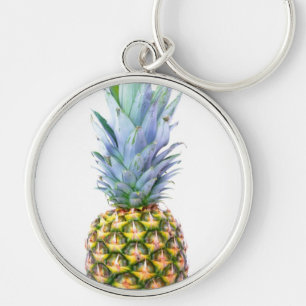 Pineapple Fruit Beach Dessert Colourful Tropical Key Ring