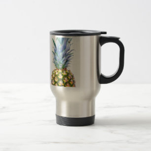 Pineapple Fruit Beach Dessert Colourful Tropical Travel Mug