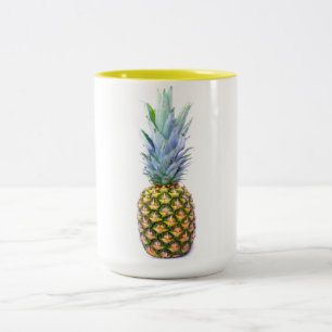 Pineapple Fruit Beach Dessert Colourful Tropical Two-Tone Coffee Mug