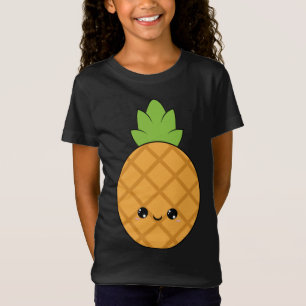 pineapple fruit cute adorable kawaii pretty smile T-Shirt