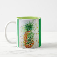 Pineapple Fruit Food Tropical Art Orange Lime Cute