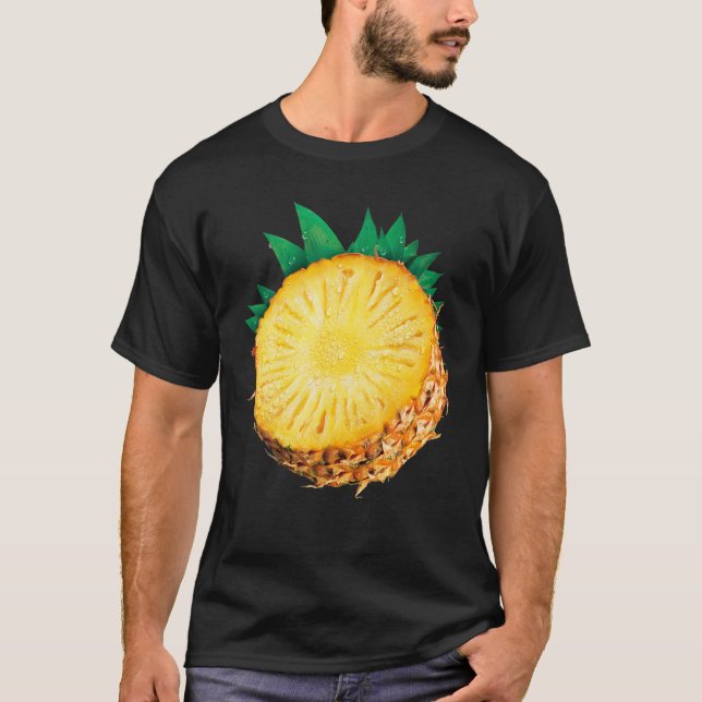 Pineapple Fruit Group Costume Funny Halloween T-Shirt (Front)