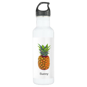 Pineapple Fruit on White 710 Ml Water Bottle