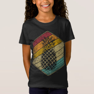 Pineapple Fruit Retro Style Vintage Distressed 70s T-Shirt