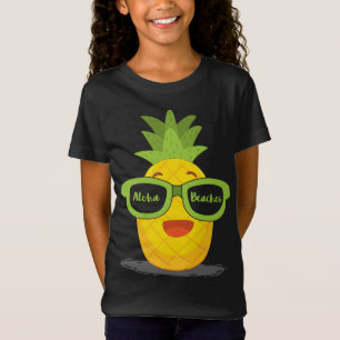 Pineapple Fruit Sunglasses Aloha Beaches Hawaii -  T-Shirt