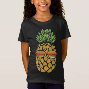 Pineapple Fruit With Sunglasses Cute Summer Beach T-Shirt