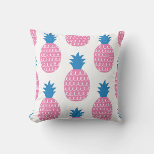 Pineapple Fun, Vintage Seamless Design. Cushion