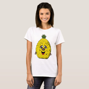 Pineapple Funny Face Cartoon Women's, ZSSG T-Shirt