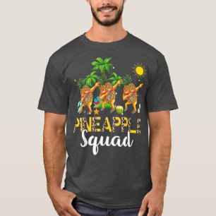 Pineapple Funny Squad Dabbing Three Pineapples Sun T-Shirt