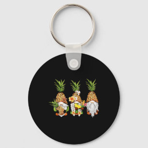 Pineapple Gnomes Beaches Summer Aloha Hawaii Hawai Key Ring