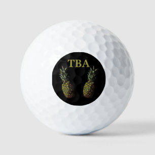 Pineapple Golf Balls - Optional Personalisation
