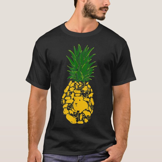 Pineapple Guinea Pigs Pineapple Shape Guinea Pig L T-Shirt (Front)