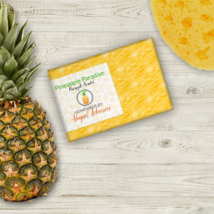 Pineapple Handmade Homemade Soap   Scrub Label