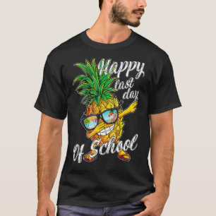 Pineapple Happy Last Day Of School Kids Student Gr T-Shirt