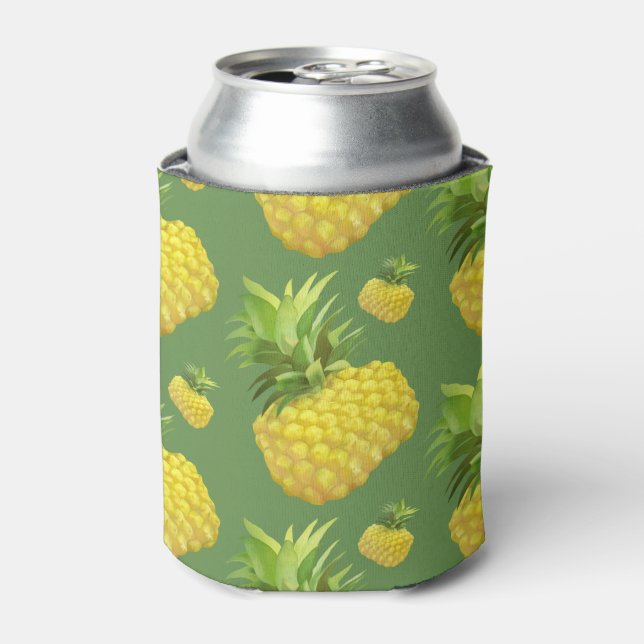 Pineapple Illustration Can Cooler (Can Front)