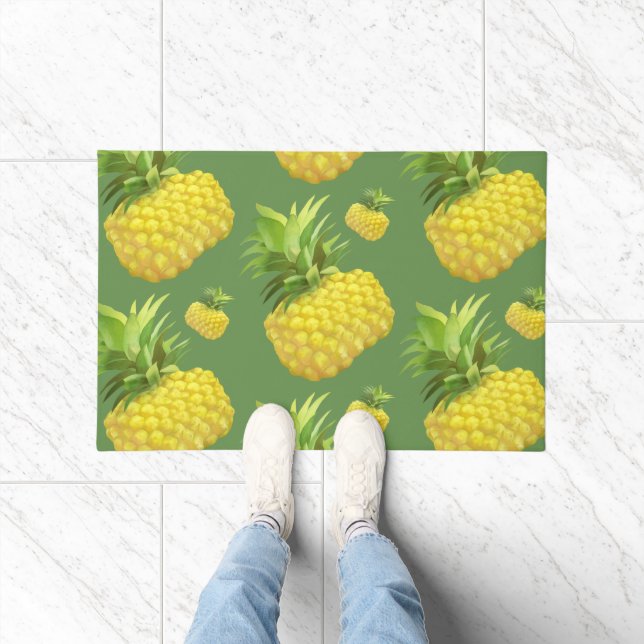 Pineapple Illustration Doormat (Indoor)