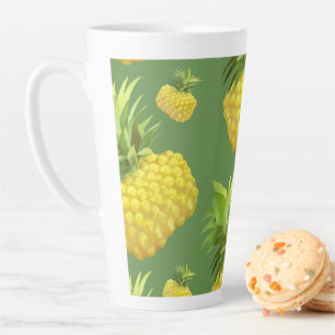 Pineapple Illustration Latte Mug