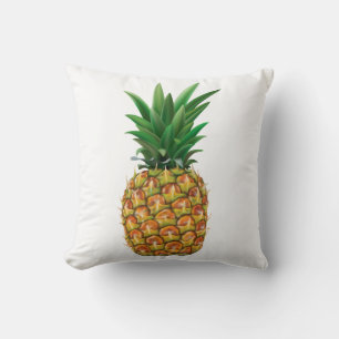 Pineapple Illustration Throw Pillow