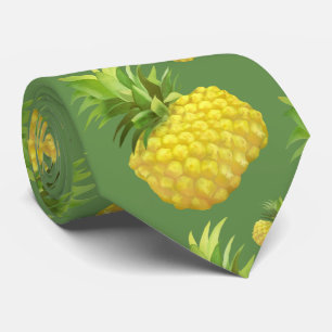 Pineapple Illustration Tie