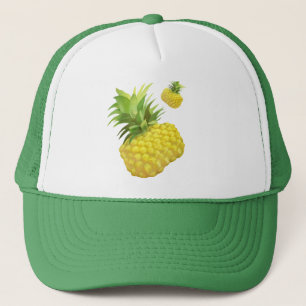 Pineapple Illustration Trucker Hat
