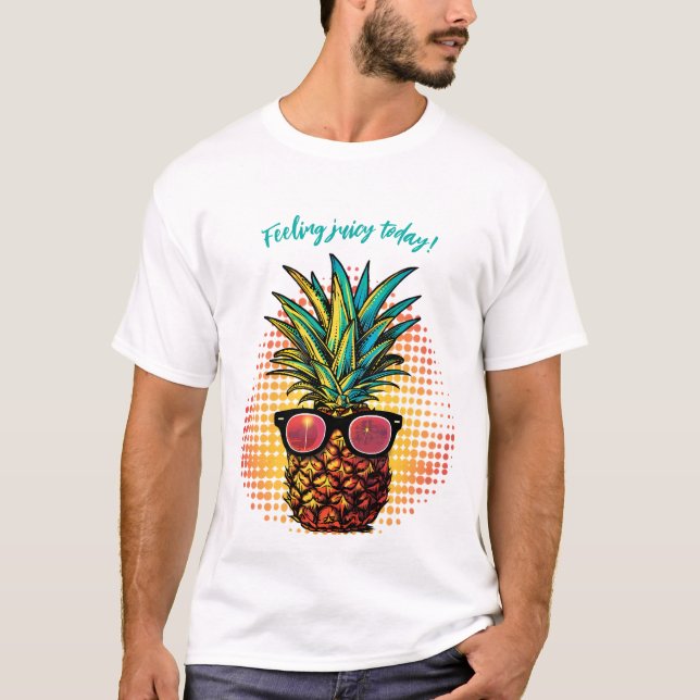 Pineapple in sporting black sunglasses T-Shirt (Front)