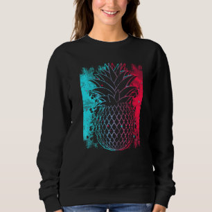 Pineapple In Techno Colour Festival Synthesizer Wh Sweatshirt