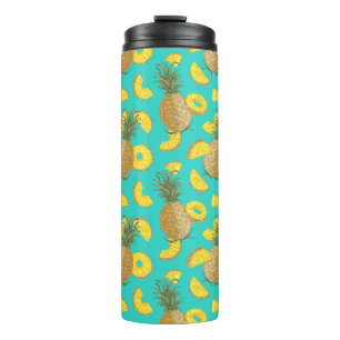 Pineapple In Turquoise Colour Thermal Tumbler