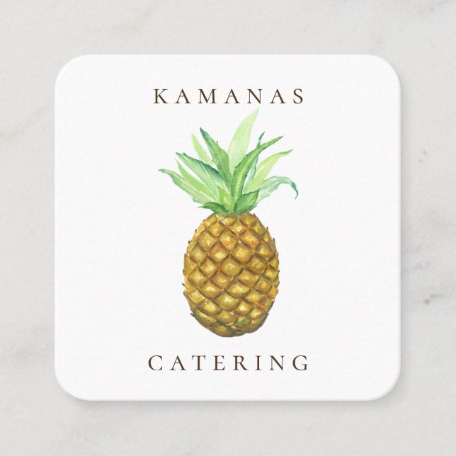 Pineapple Island Catering Business Card (Front)