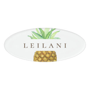 Pineapple Island Personalised Name Tag