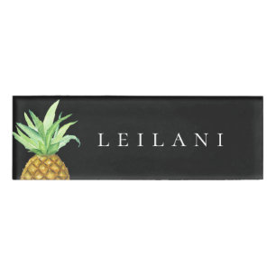 Pineapple Island Personalised Name Tag