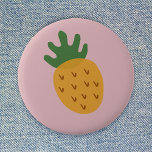 Pineapple IVF | Cute Pink Infertility Awareness 6 Cm Round Badge<br><div class="desc">Beautiful super cute pineapple design graphic badge on a dusky pink background to grow awareness for infertility issues and support those going through fertility treatments such as IVF, ICSI, IUI. Women all over the world have clung to the sunny colorful fruit as an emblem of their fertility journey - a...</div>