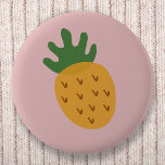 Pineapple IVF | Cute Pink Infertility Awareness 6 Cm Round Badge<br><div class="desc">Beautiful super cute pineapple design graphic badge on a dusky pink background to grow awareness for infertility issues and support those going through fertility treatments such as IVF, ICSI, IUI. Women all over the world have clung to the sunny colorful fruit as an emblem of their fertility journey - a...</div>