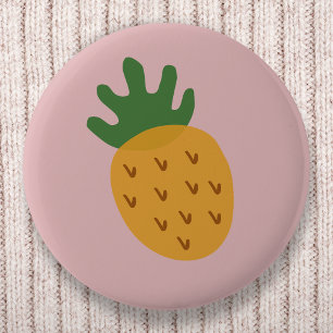 Pineapple IVF   Cute Pink Infertility Awareness 6 Cm Round Badge