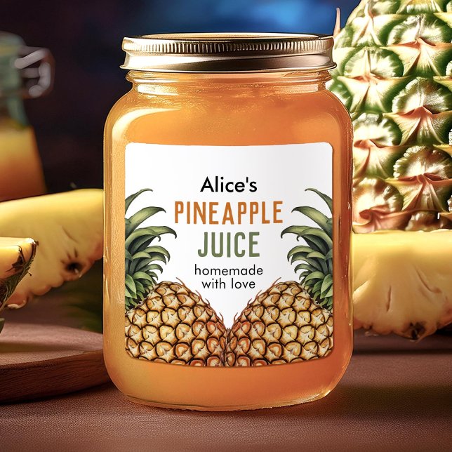 Pineapple jam canning label (Creator Uploaded)